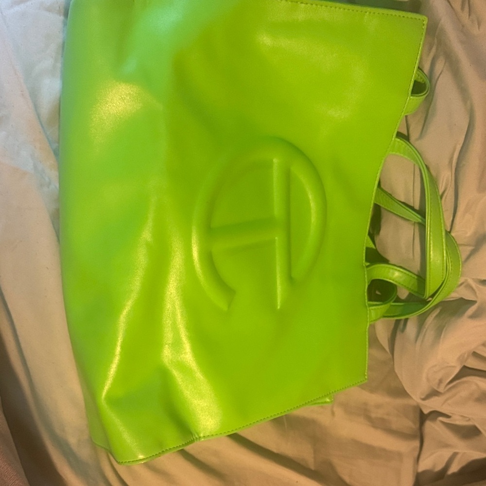 Lime Green Telfar Tote Bag